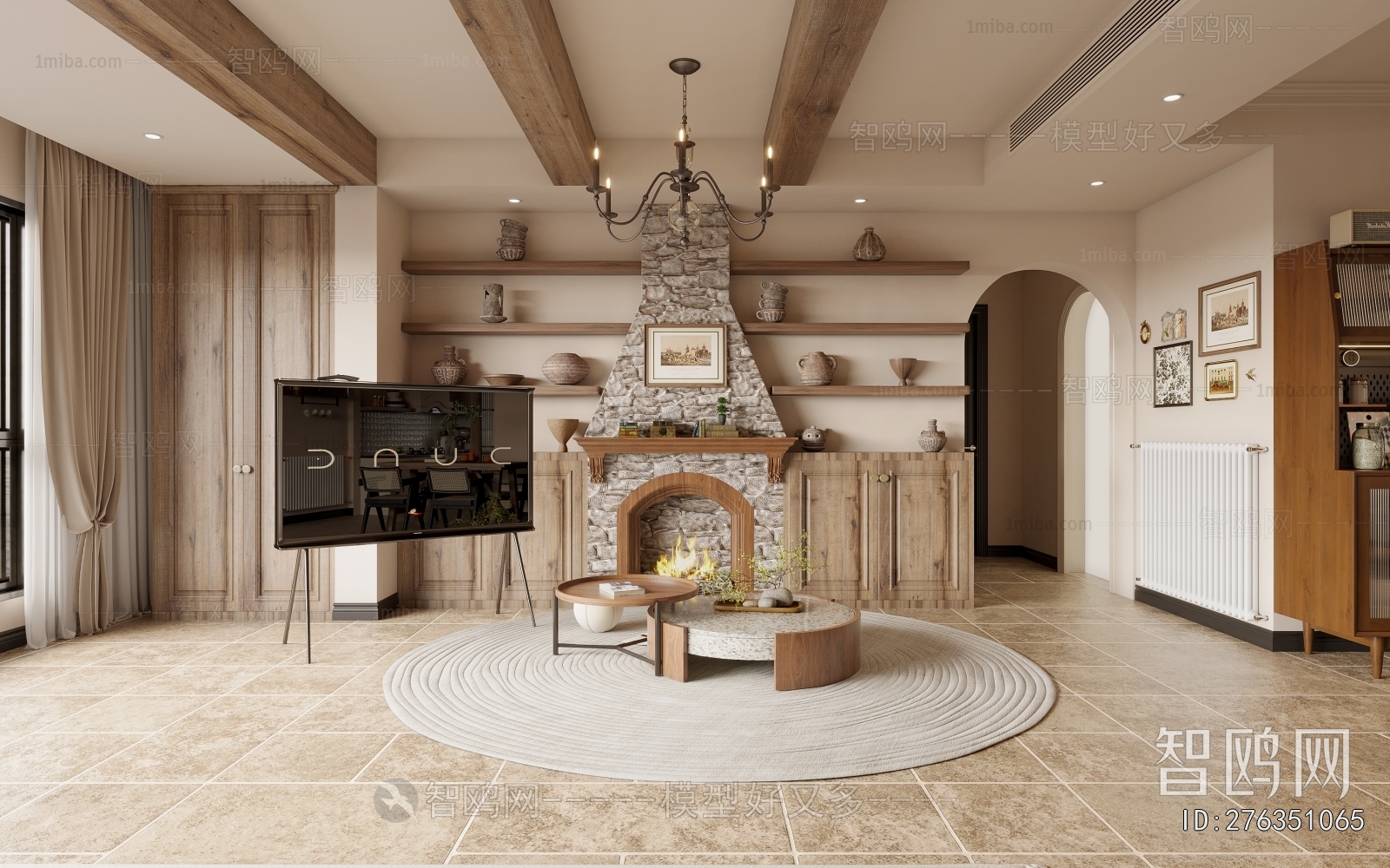 American Style A Living Room