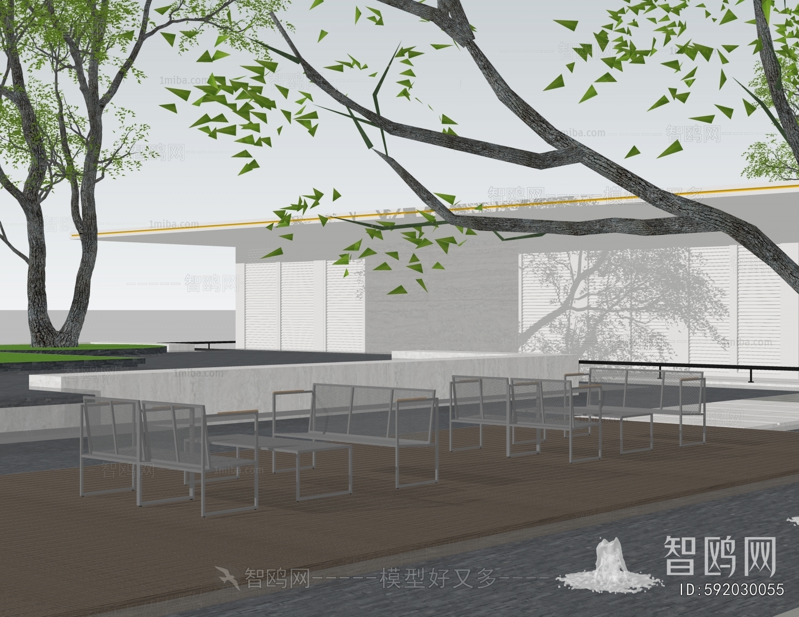 Modern Park Landscape