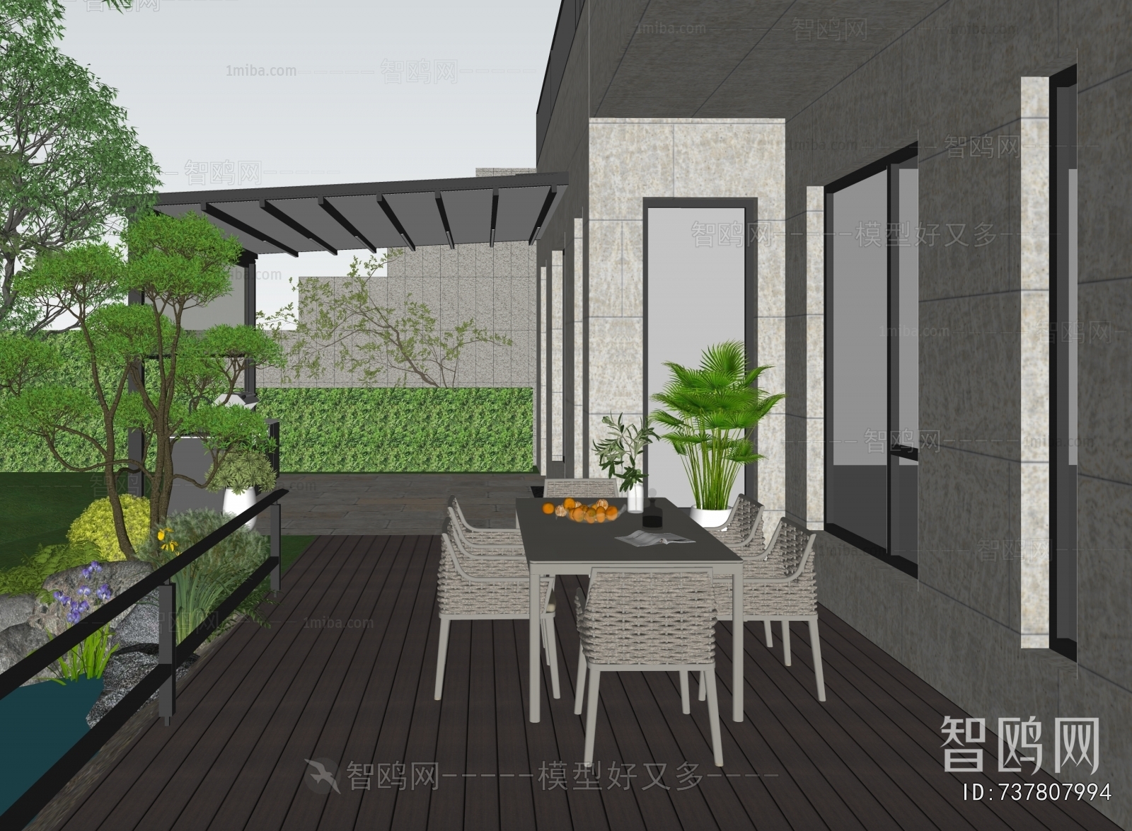 Modern Courtyard/landscape