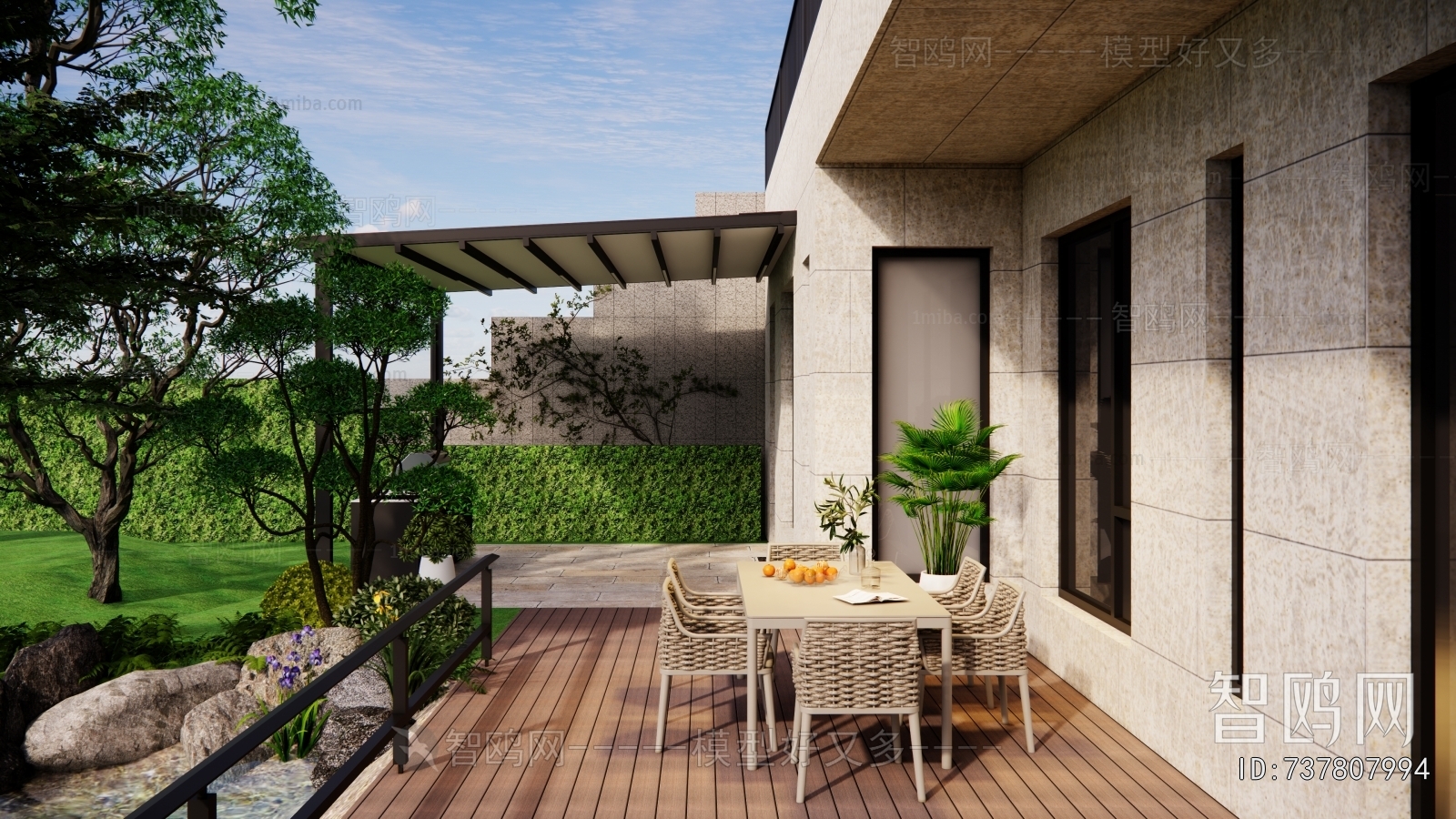 Modern Courtyard/landscape