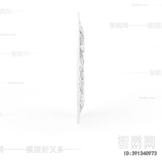 European Style Plaster Carved Top Plate