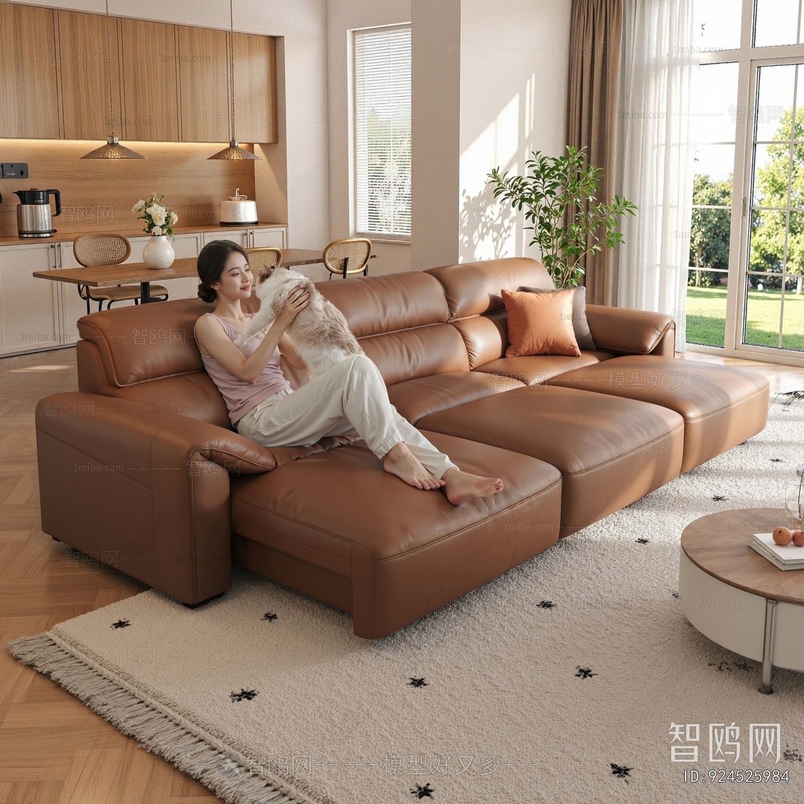 Modern Multi Person Sofa