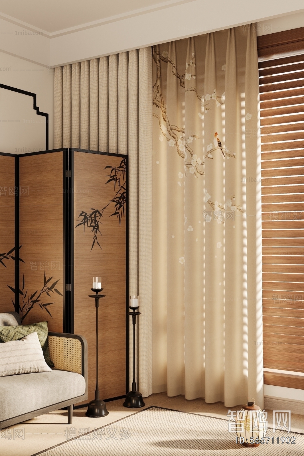 New Chinese Style The Curtain