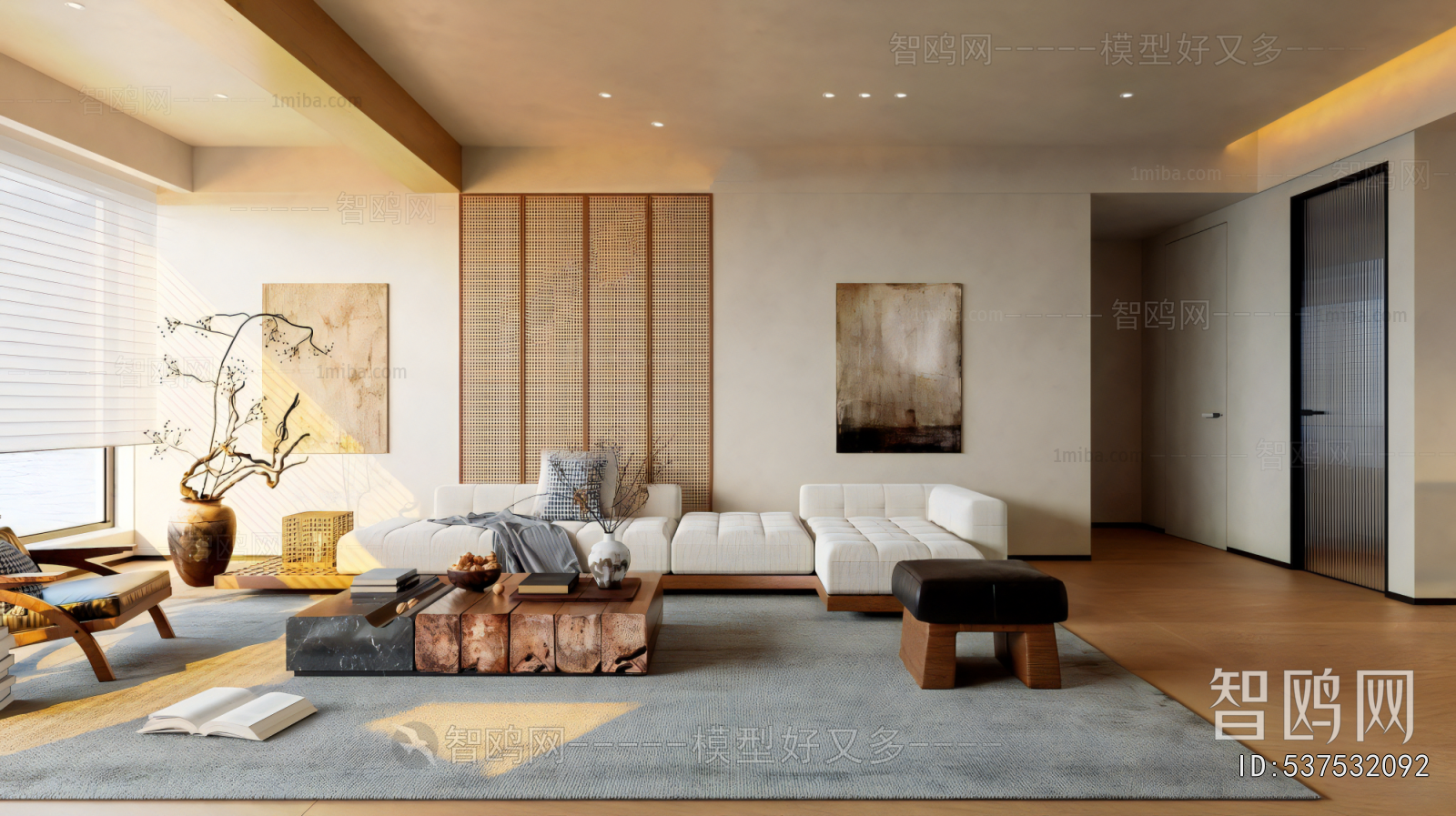 Wabi-sabi Style A Living Room