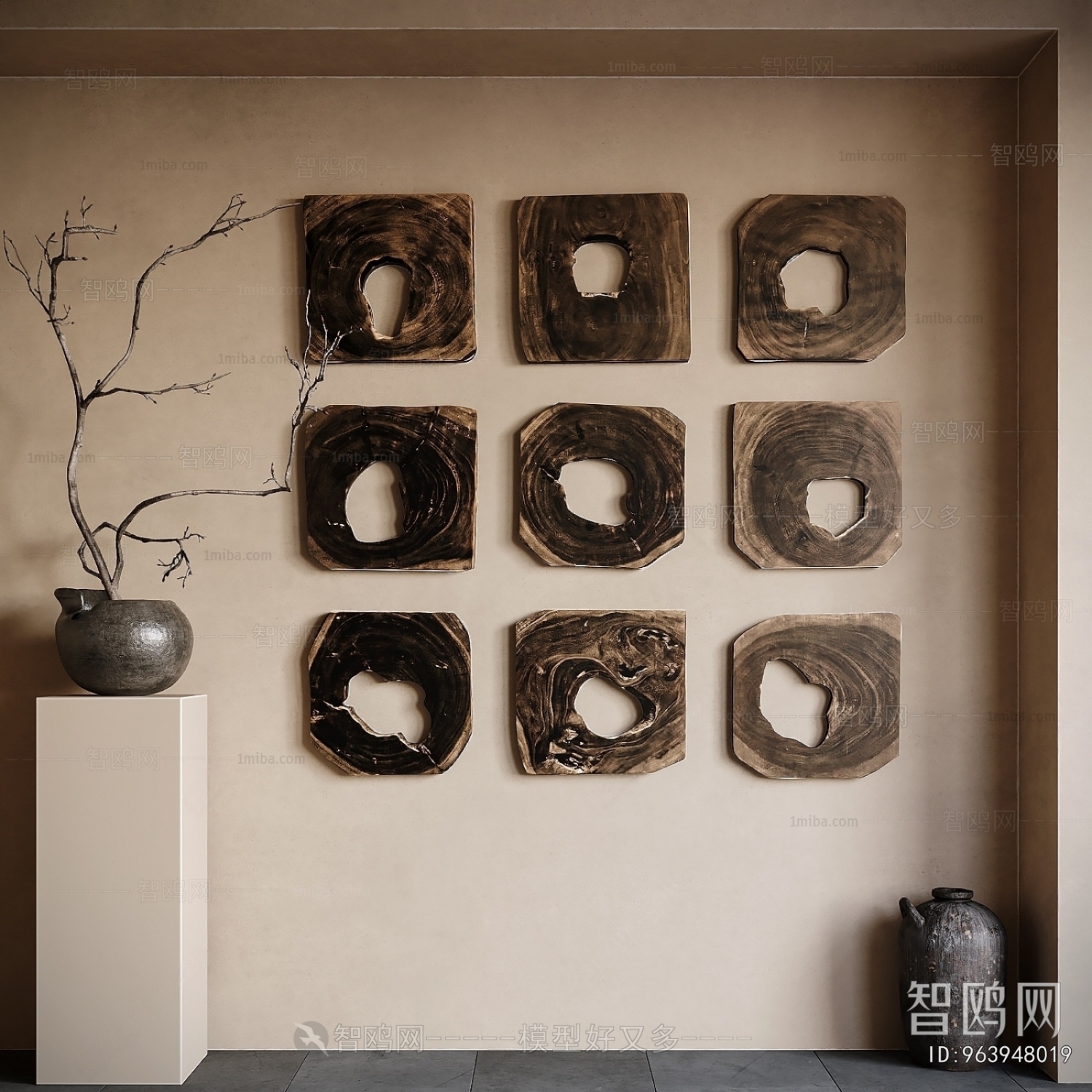 Wabi-sabi Style Wall Decoration