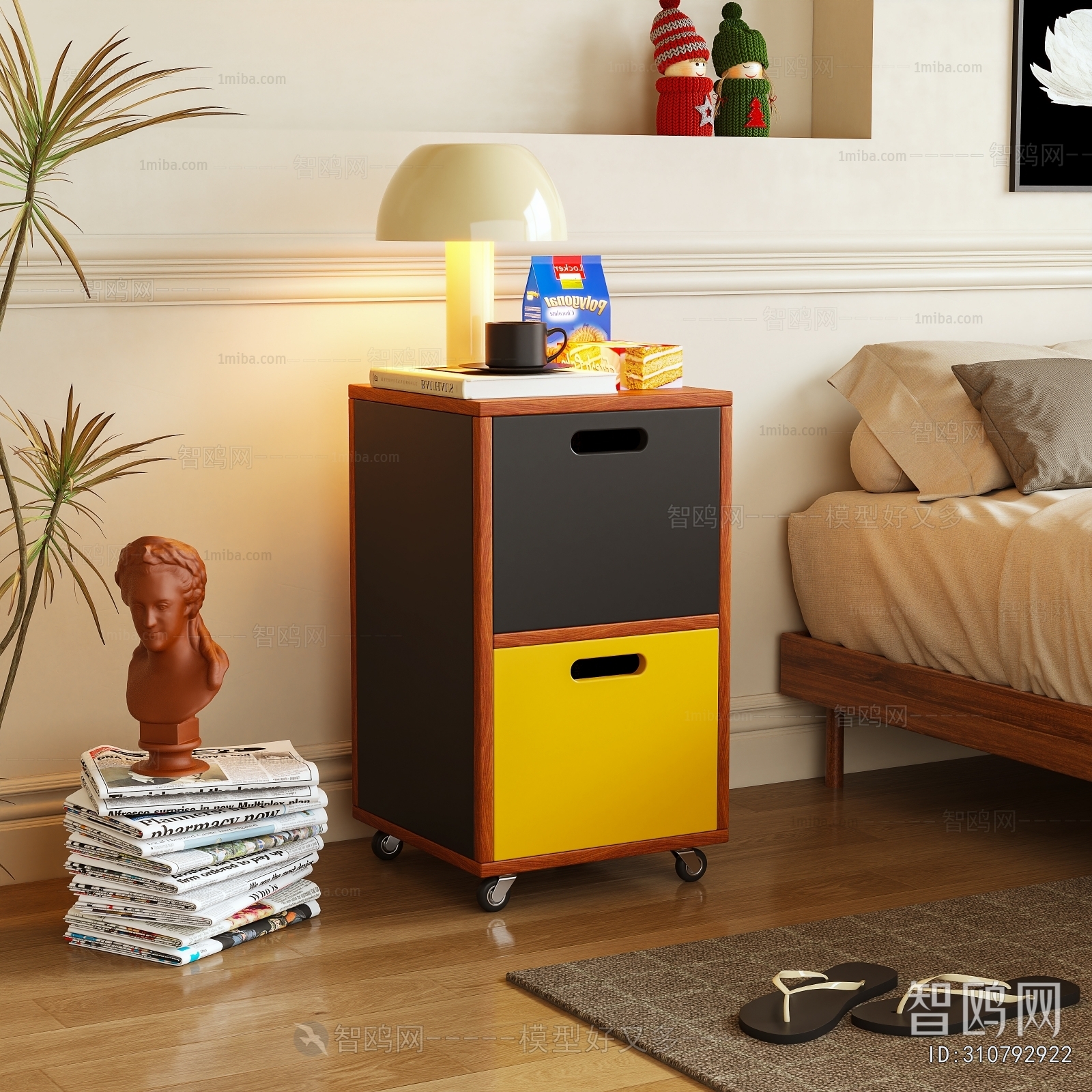 Modern Bedside Cupboard