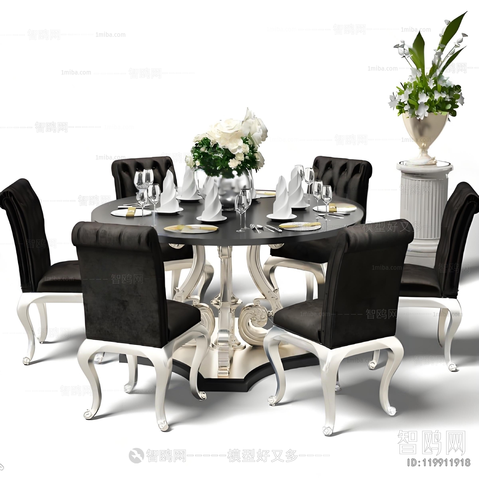 American Style Dining Table And Chairs