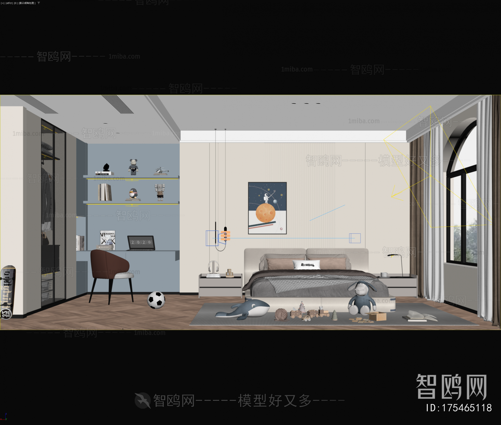 Modern Boy's Room And Son's Room