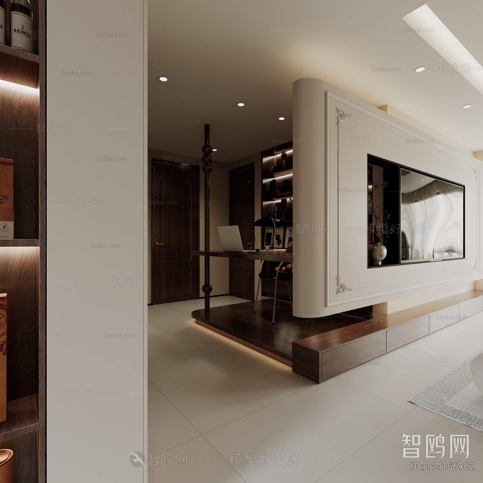 French Style Hallway