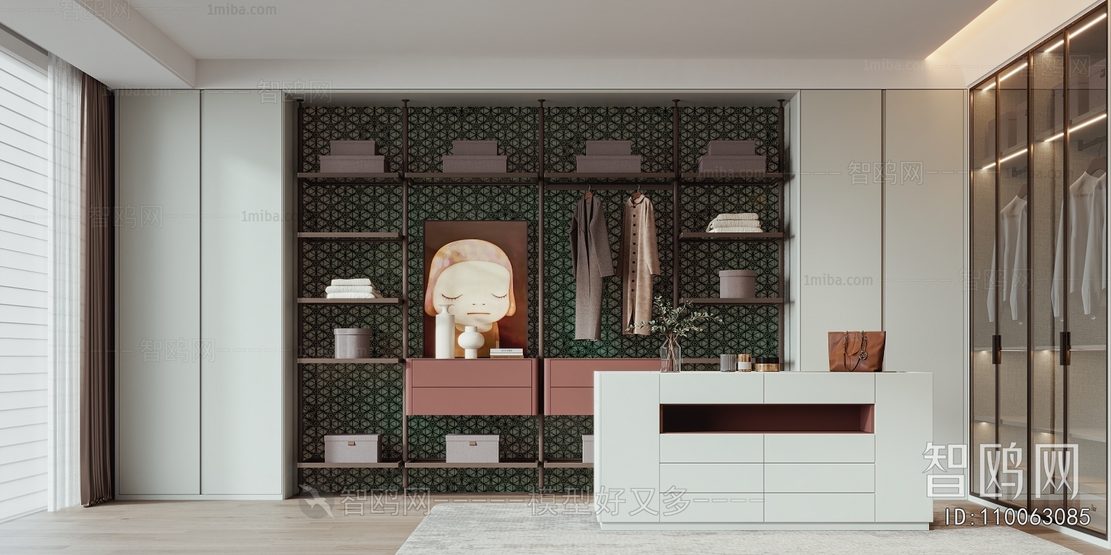 Modern Clothes Storage Area