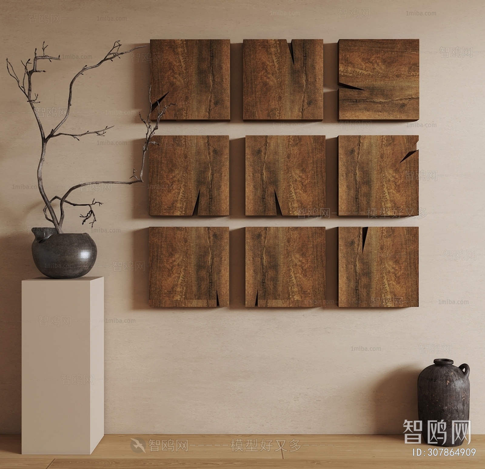 Wabi-sabi Style Wall Decoration