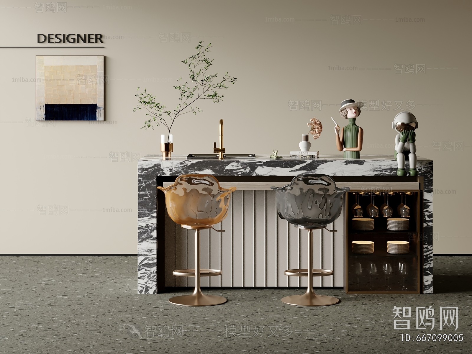 Modern Counter Bar