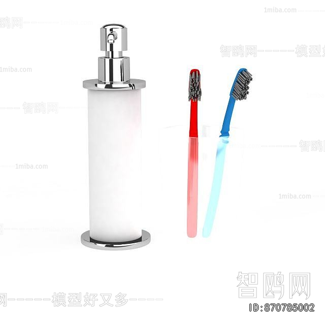 Modern Toothbrush And Toothpaste