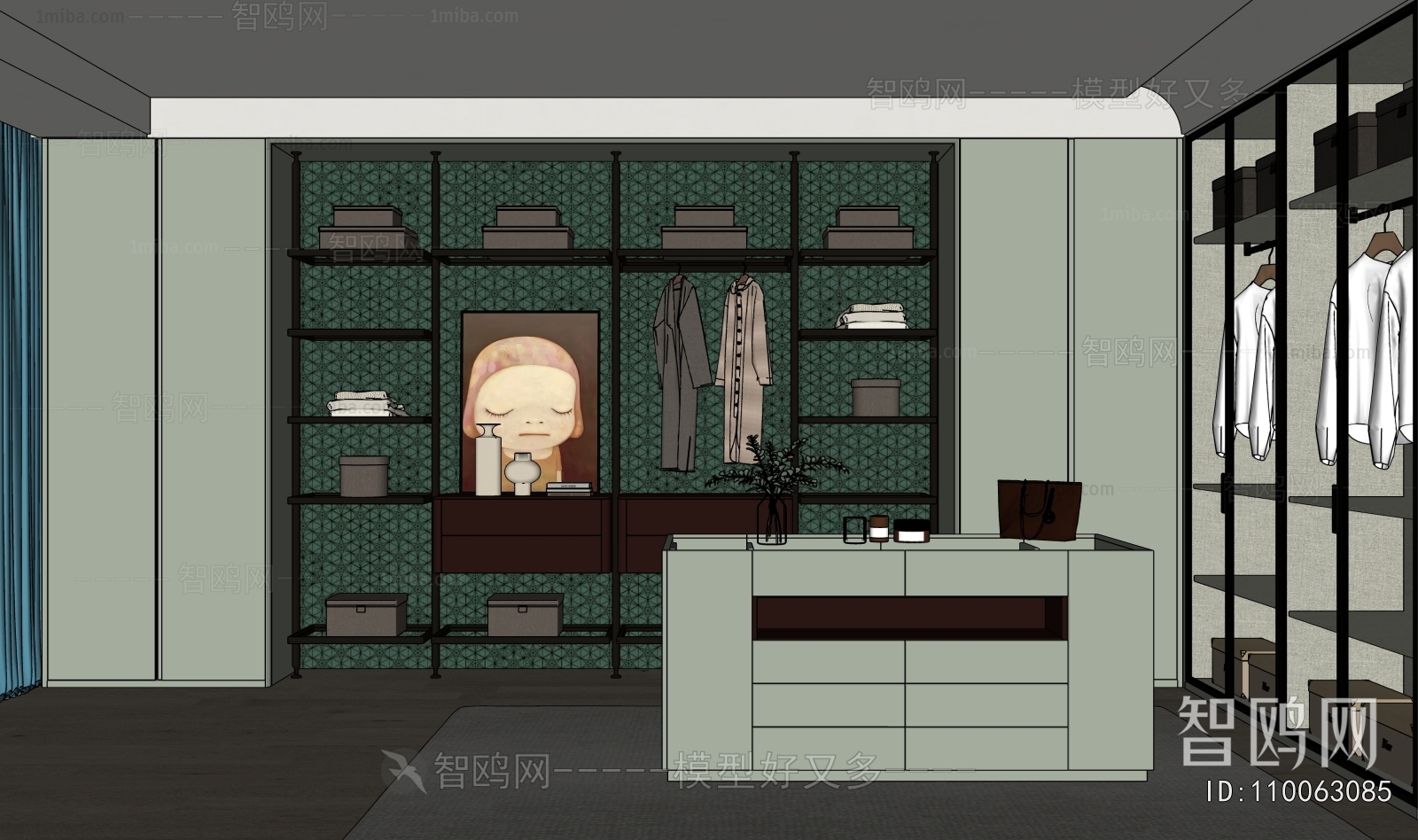 Modern Clothes Storage Area