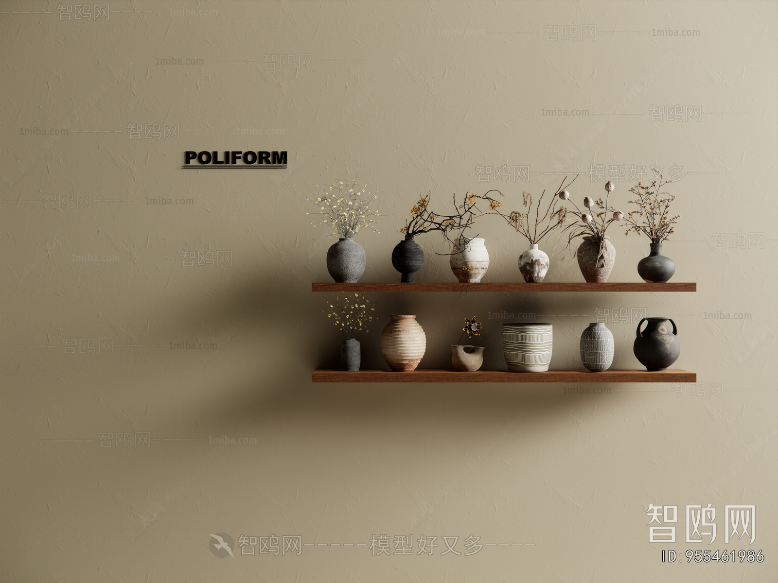 Wabi-sabi Style Dried Branch