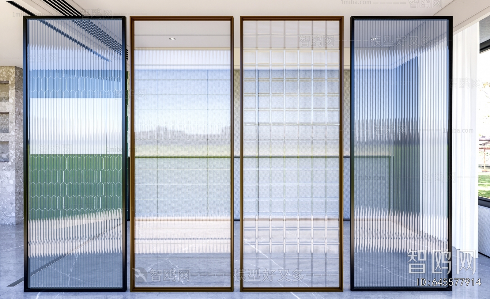 Modern Glass Screen Partition