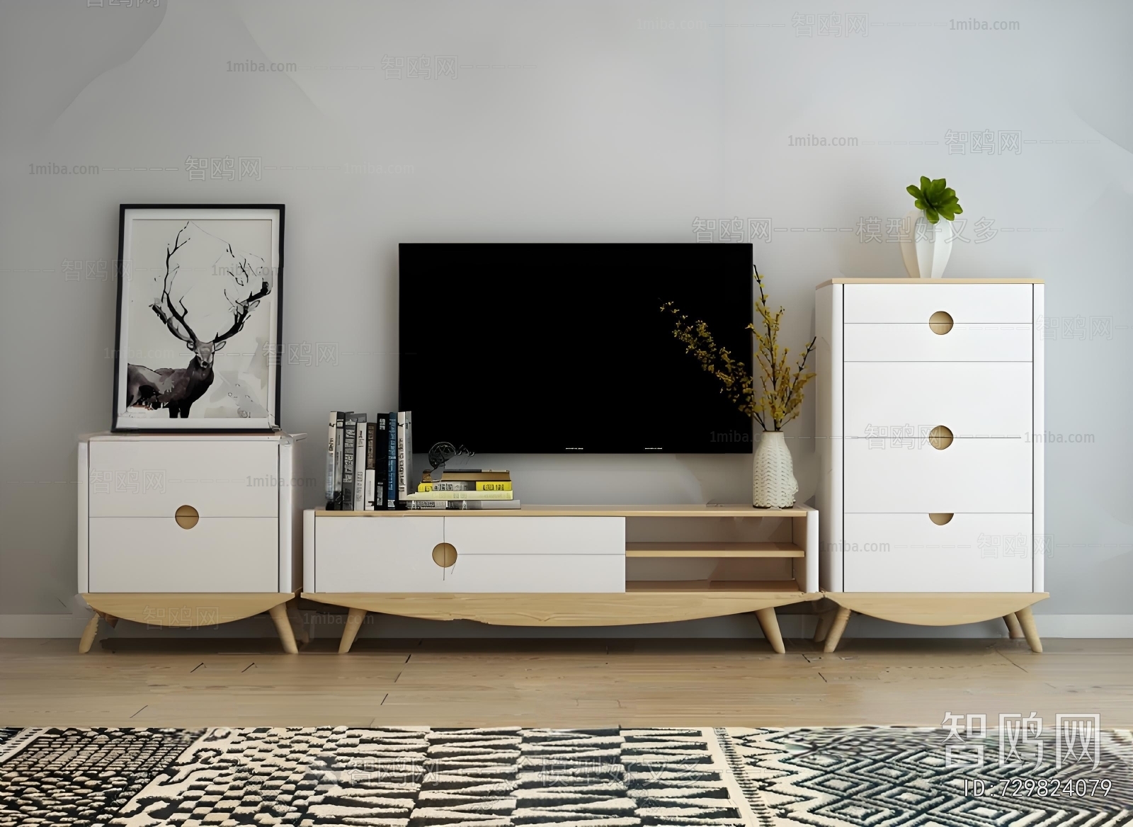 Nordic Style TV Cabinet