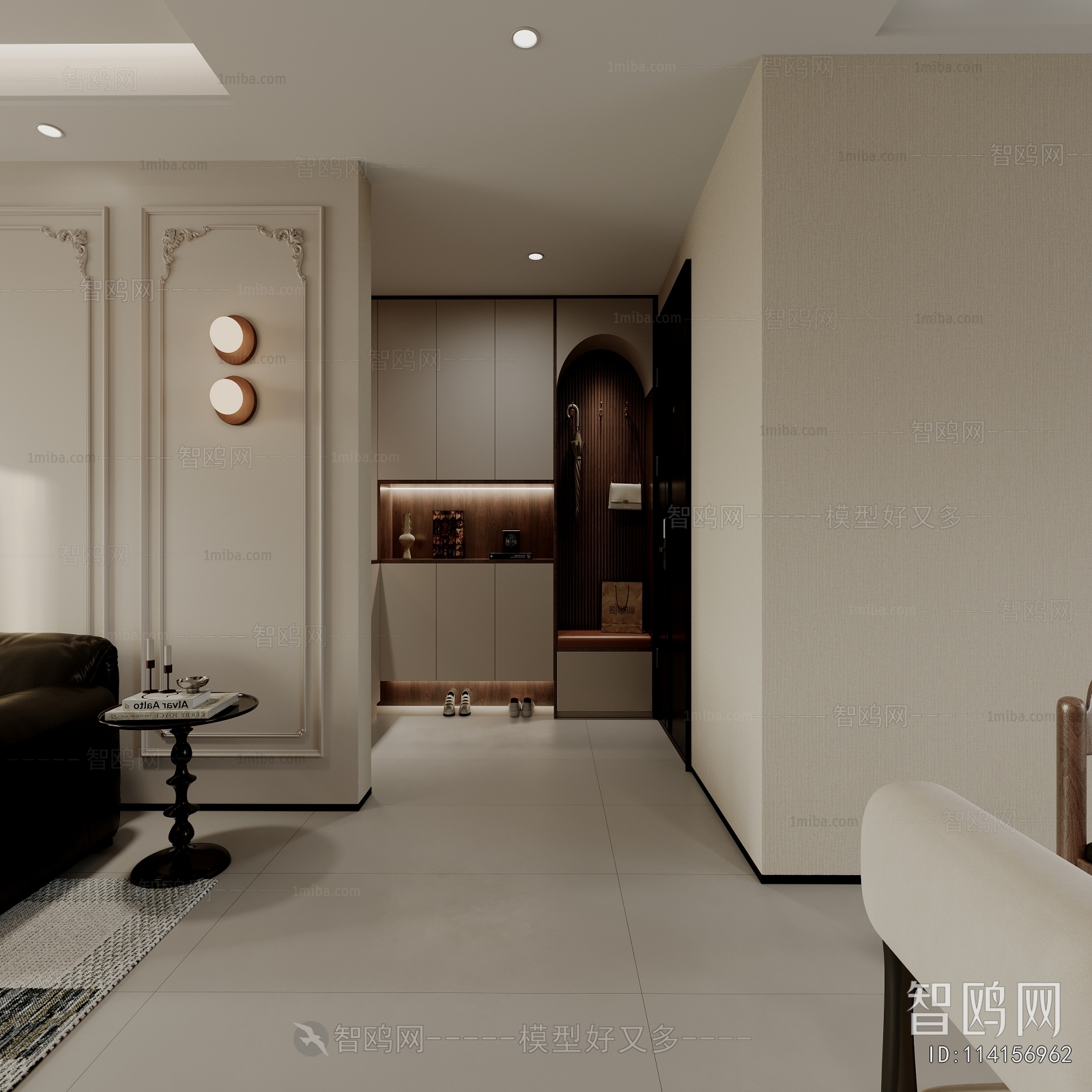 French Style Hallway