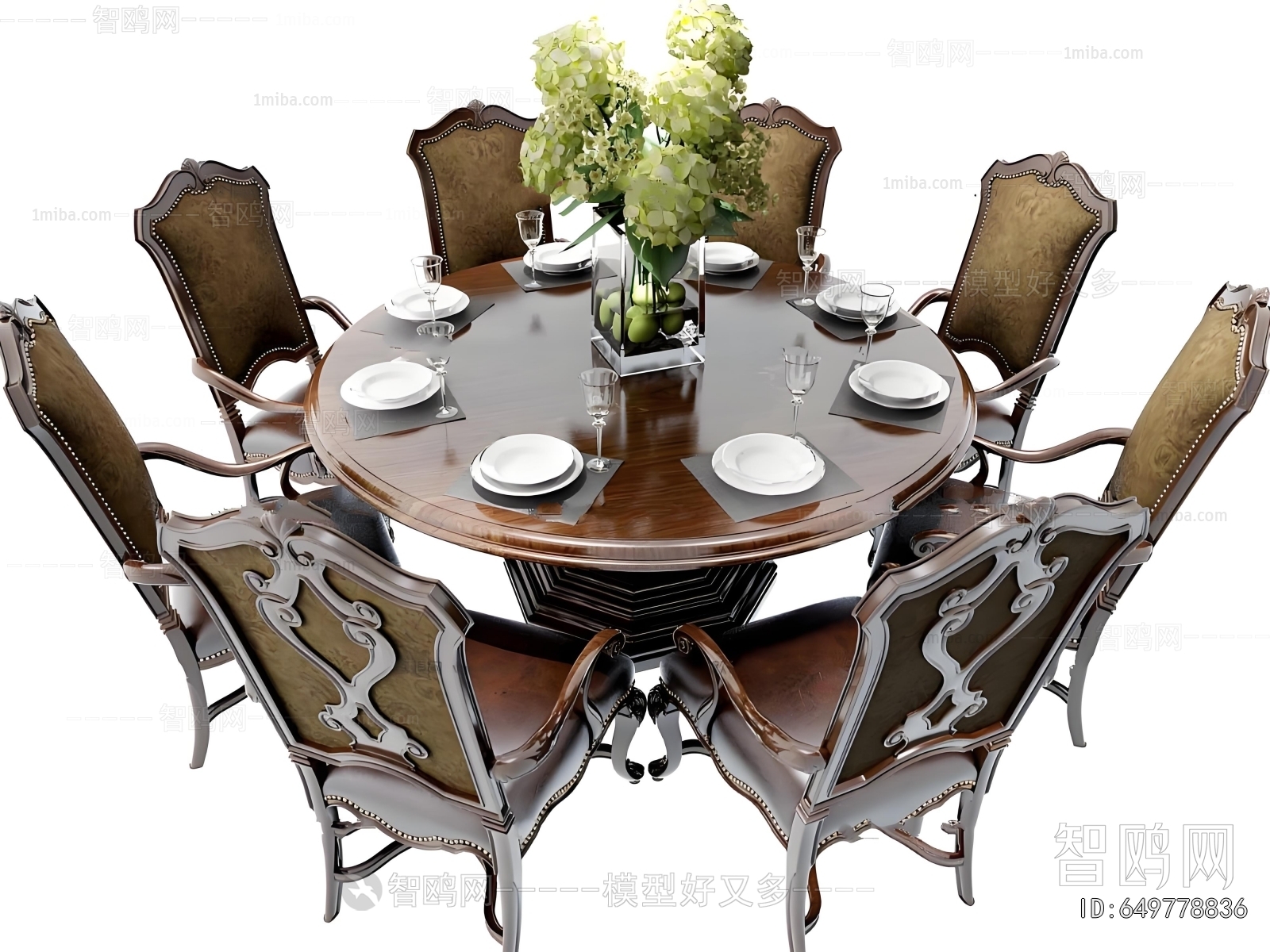 American Style Dining Table And Chairs