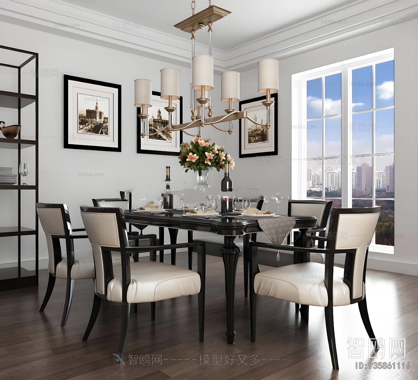 American Style Dining Table And Chairs