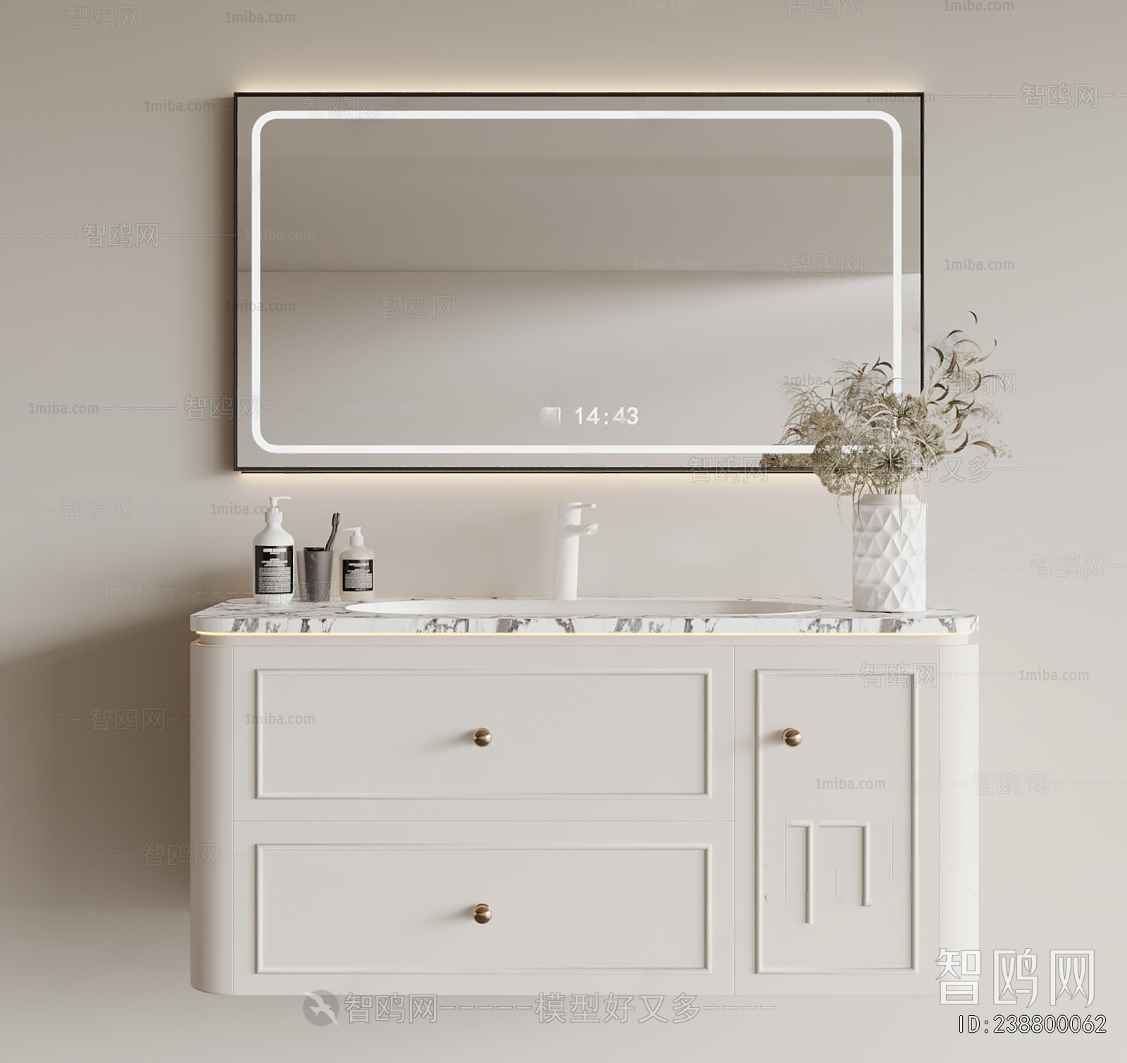 French Style Bathroom Cabinet