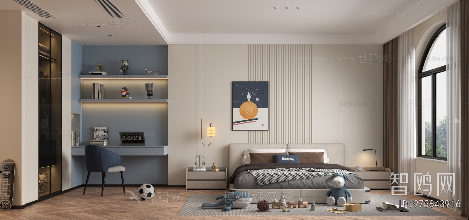 Modern Boy's Room And Son's Room