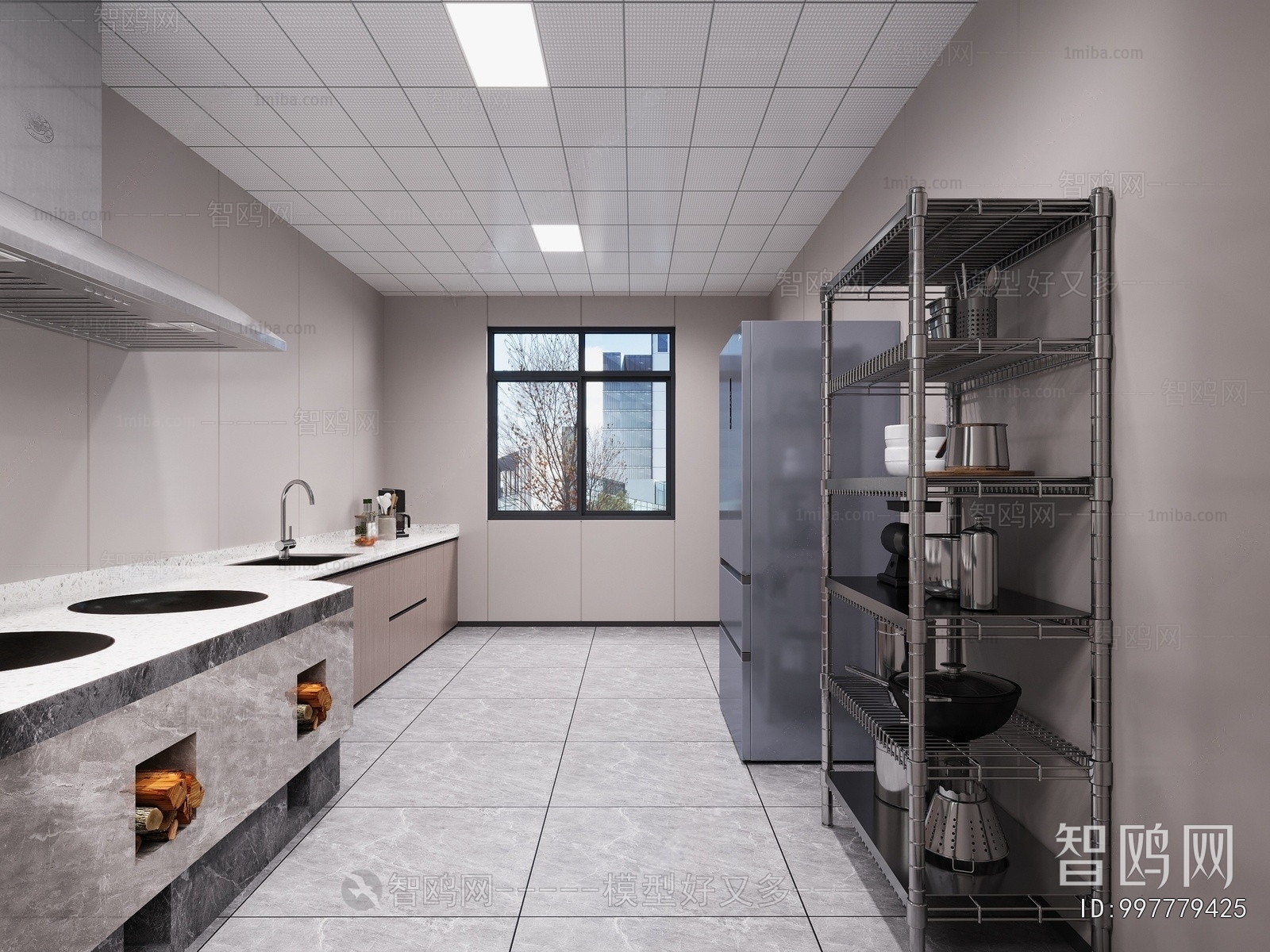 Modern Central Kitchen