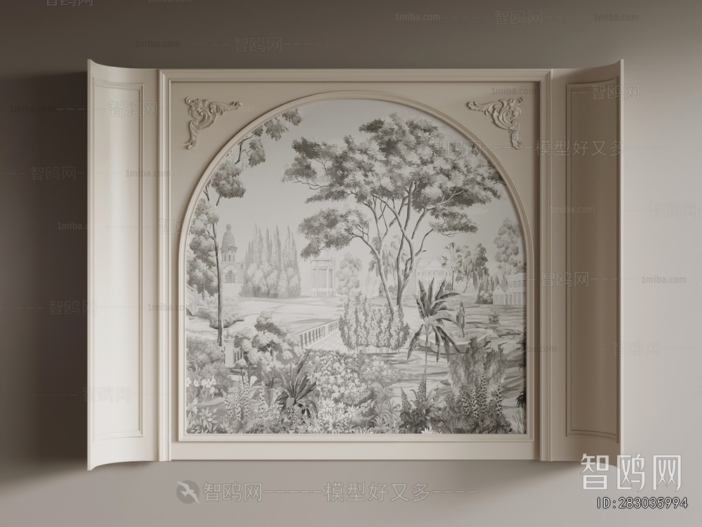 French Style TV Wall