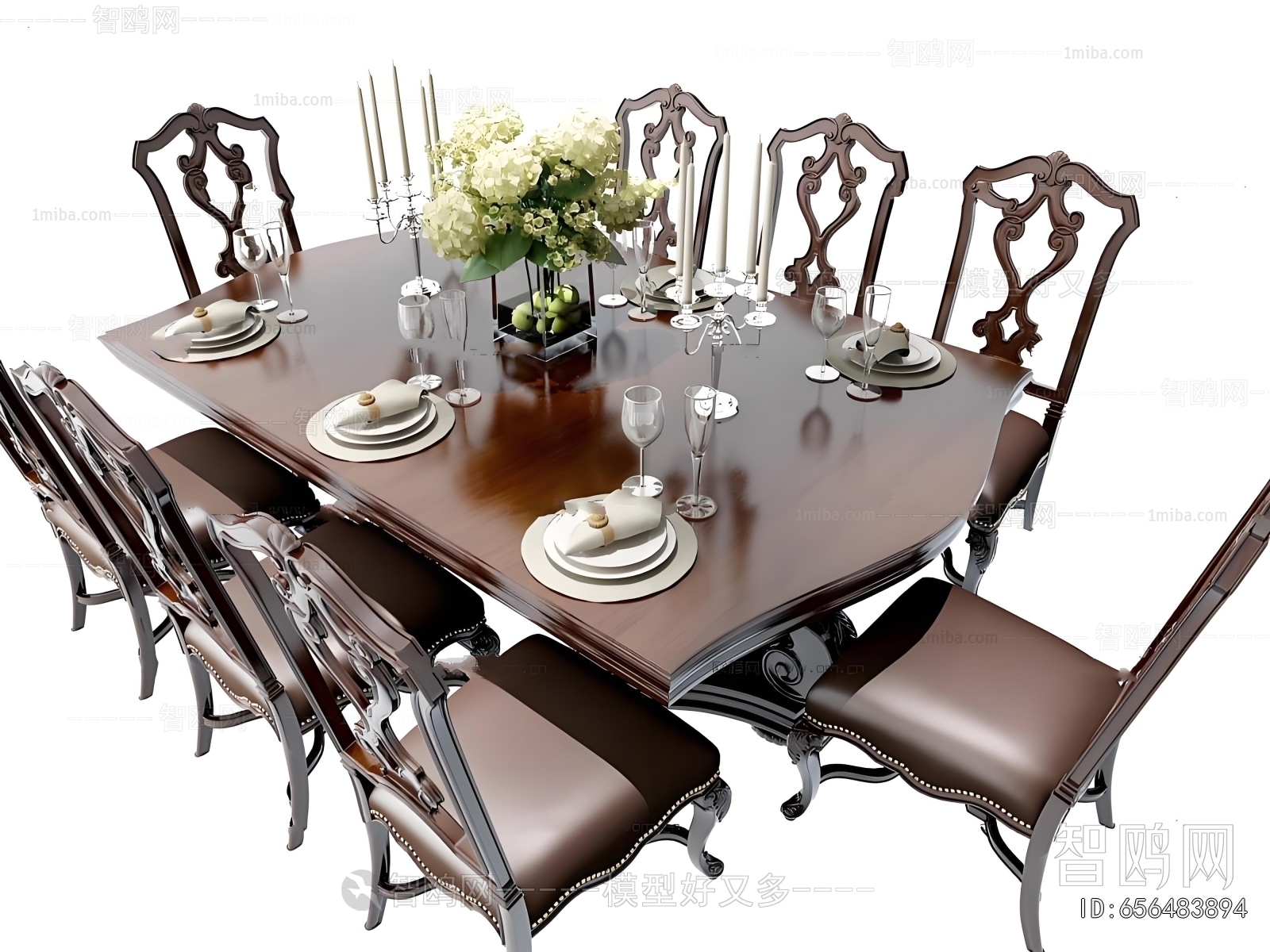 American Style Dining Table And Chairs
