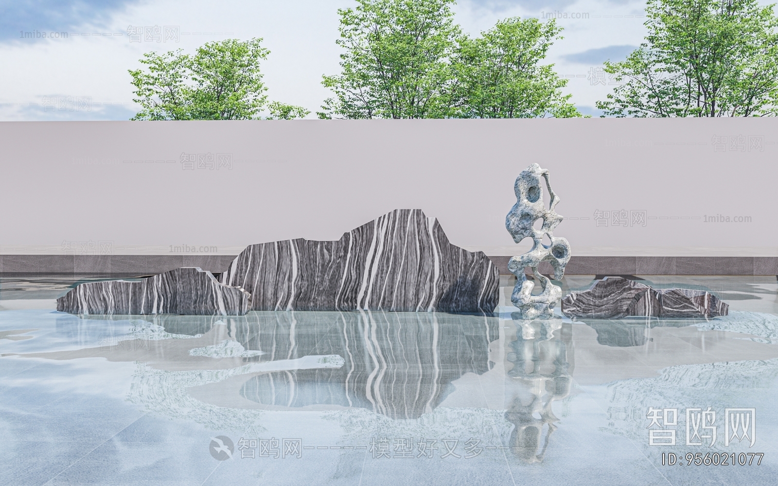 Modern Rockery Waterscape