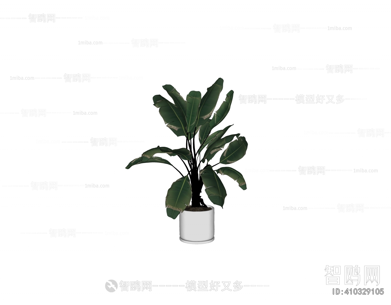 Modern Ground Green Plant Potted Plants