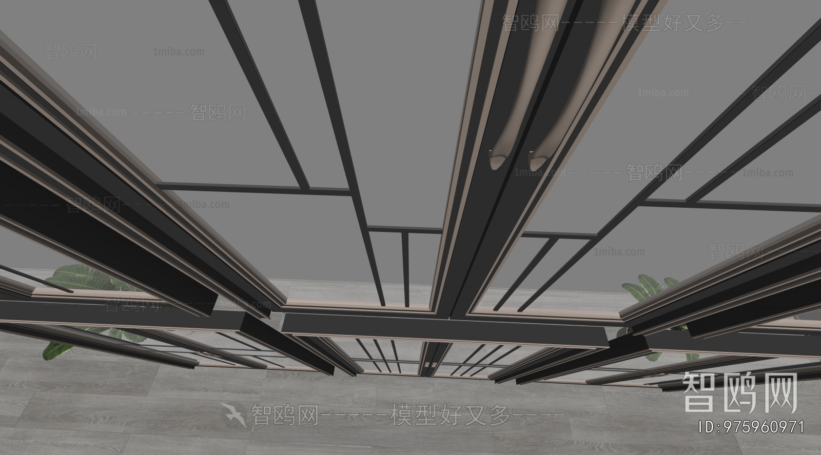 New Chinese Style Sliding Door