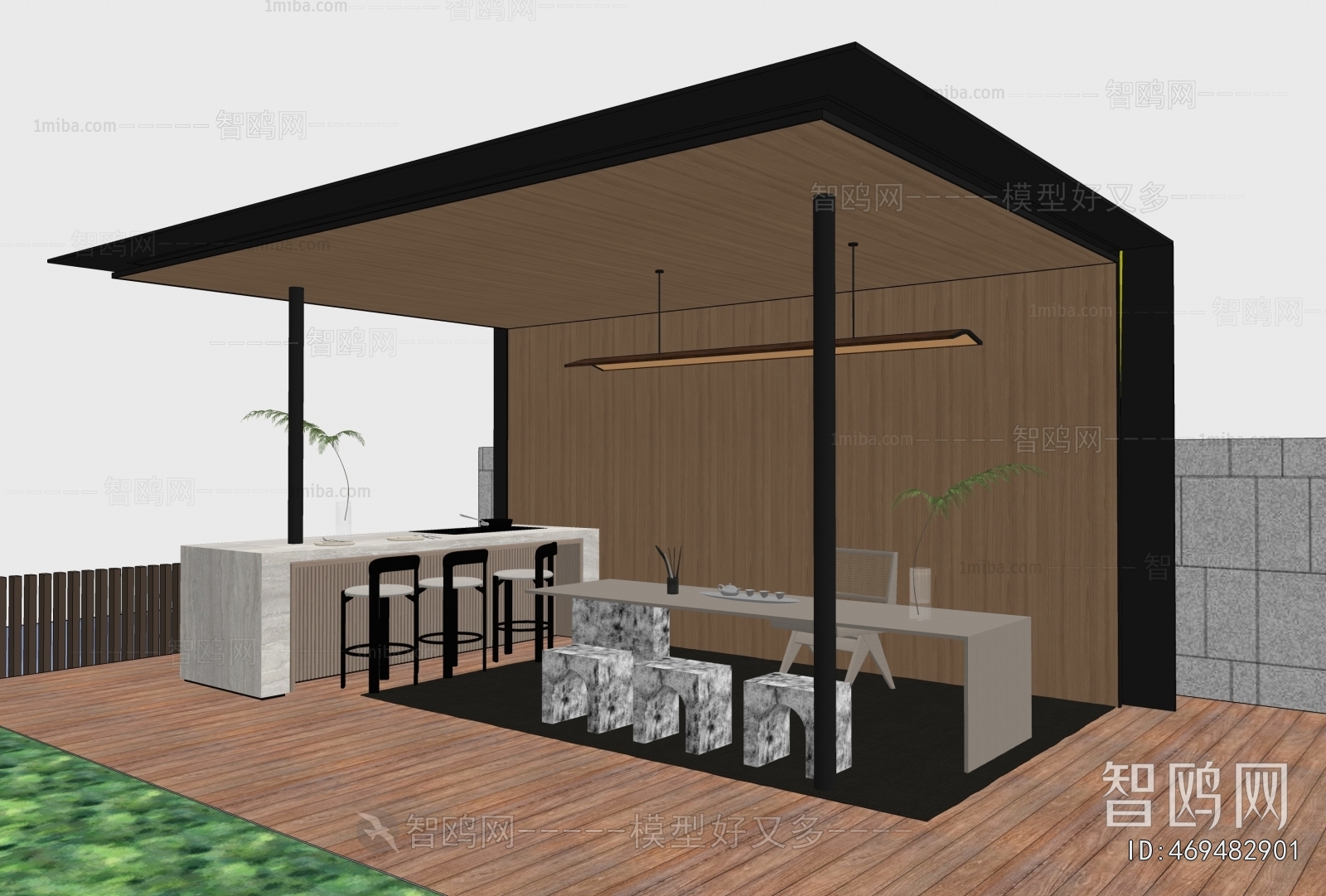 Modern Courtyard/landscape