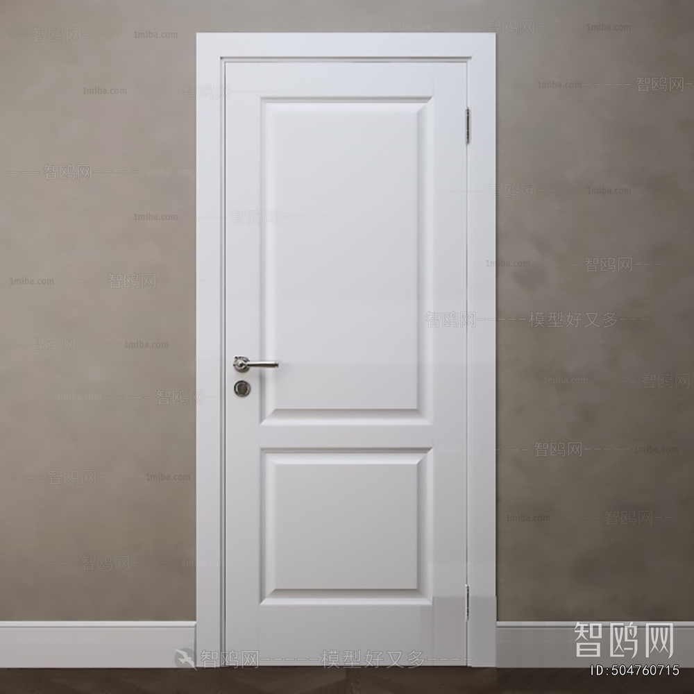 Simple European Style Single Door