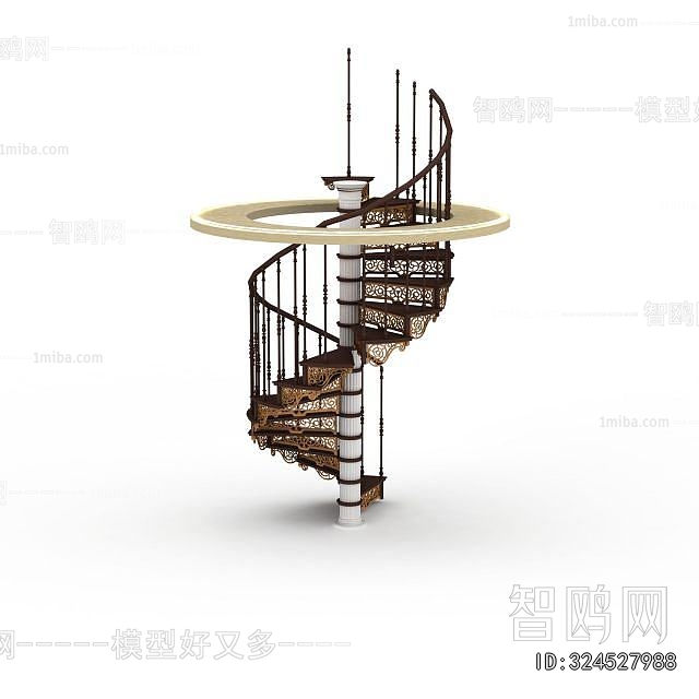 European Style Rotating Staircase