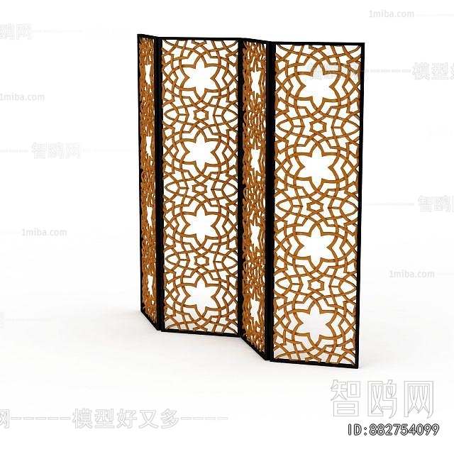 New Chinese Style Wooden Screen Partition