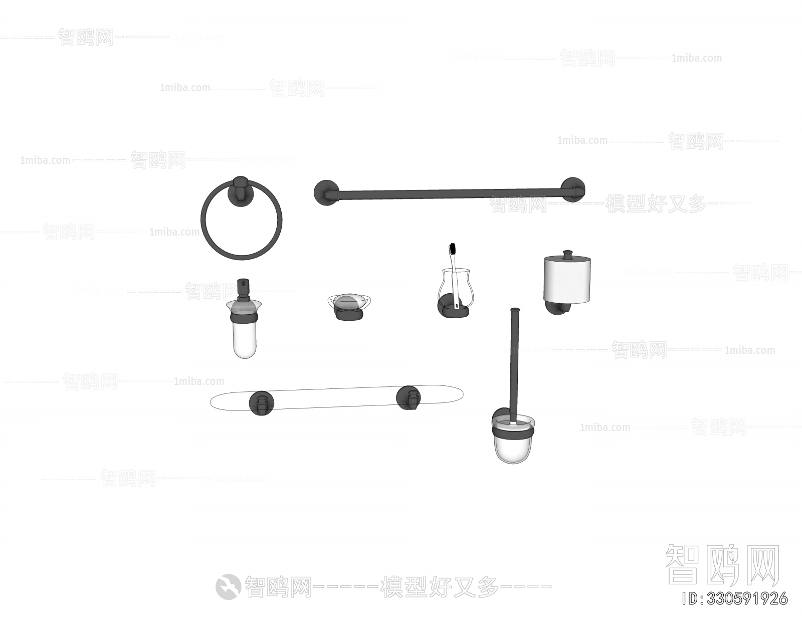 Modern Bathroom Rack