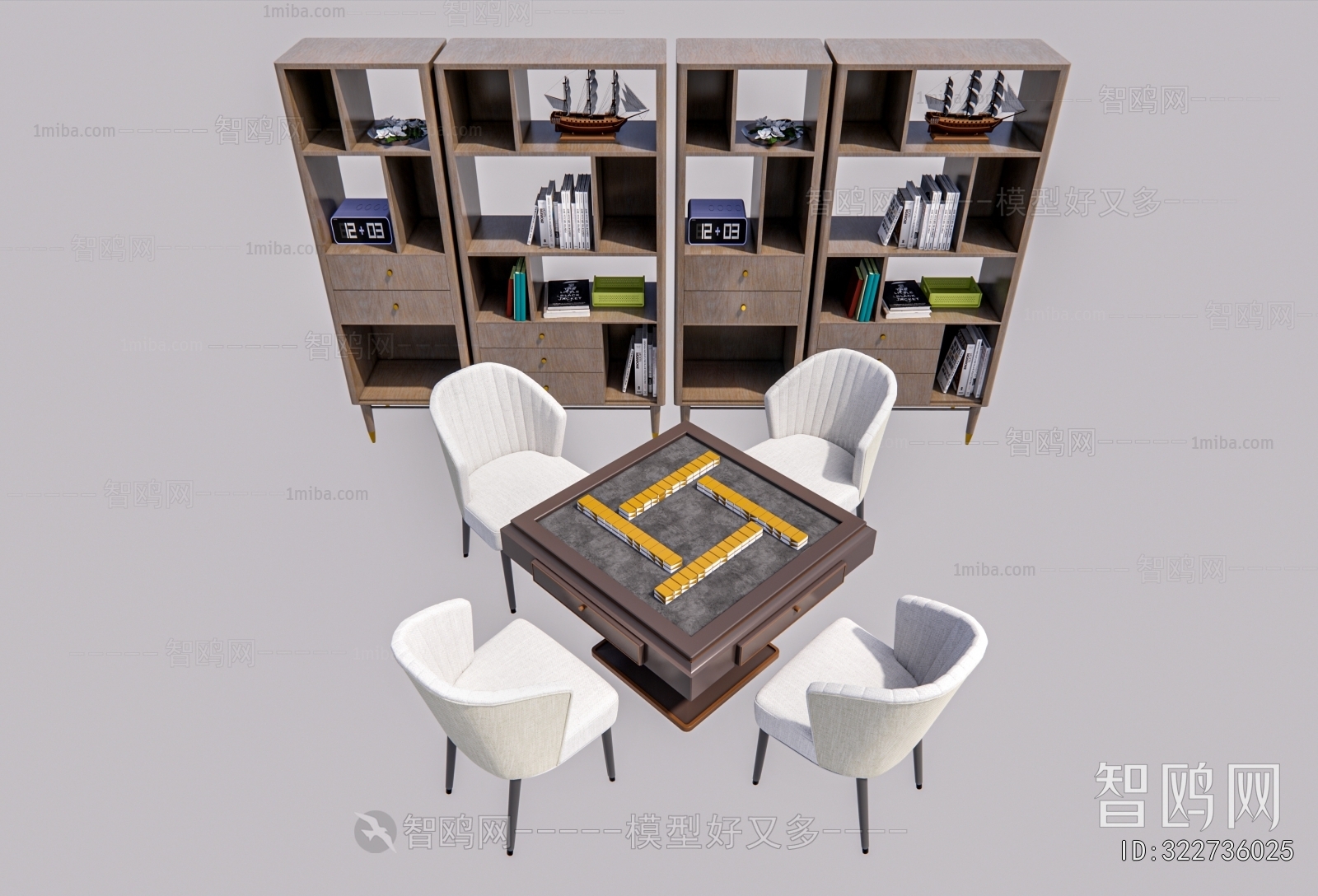 Modern Mahjong Tables And Chairs