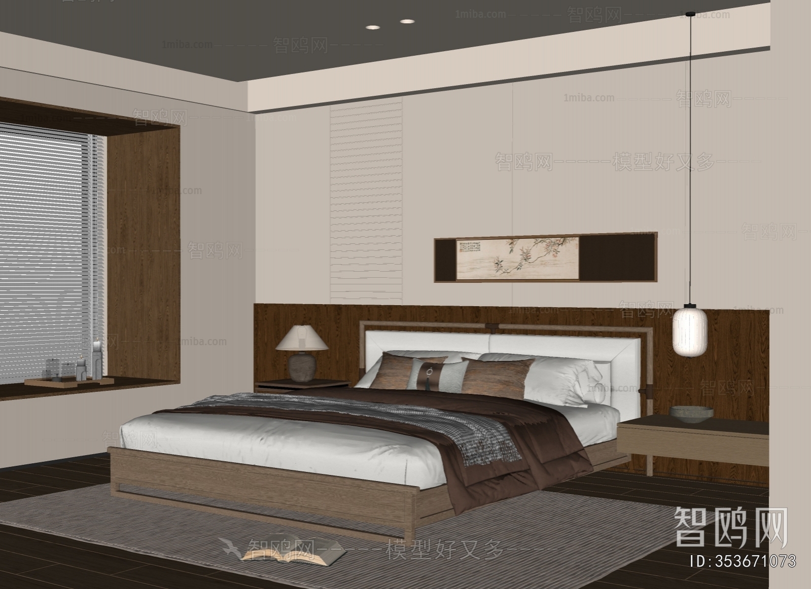 New Chinese Style Bedroom