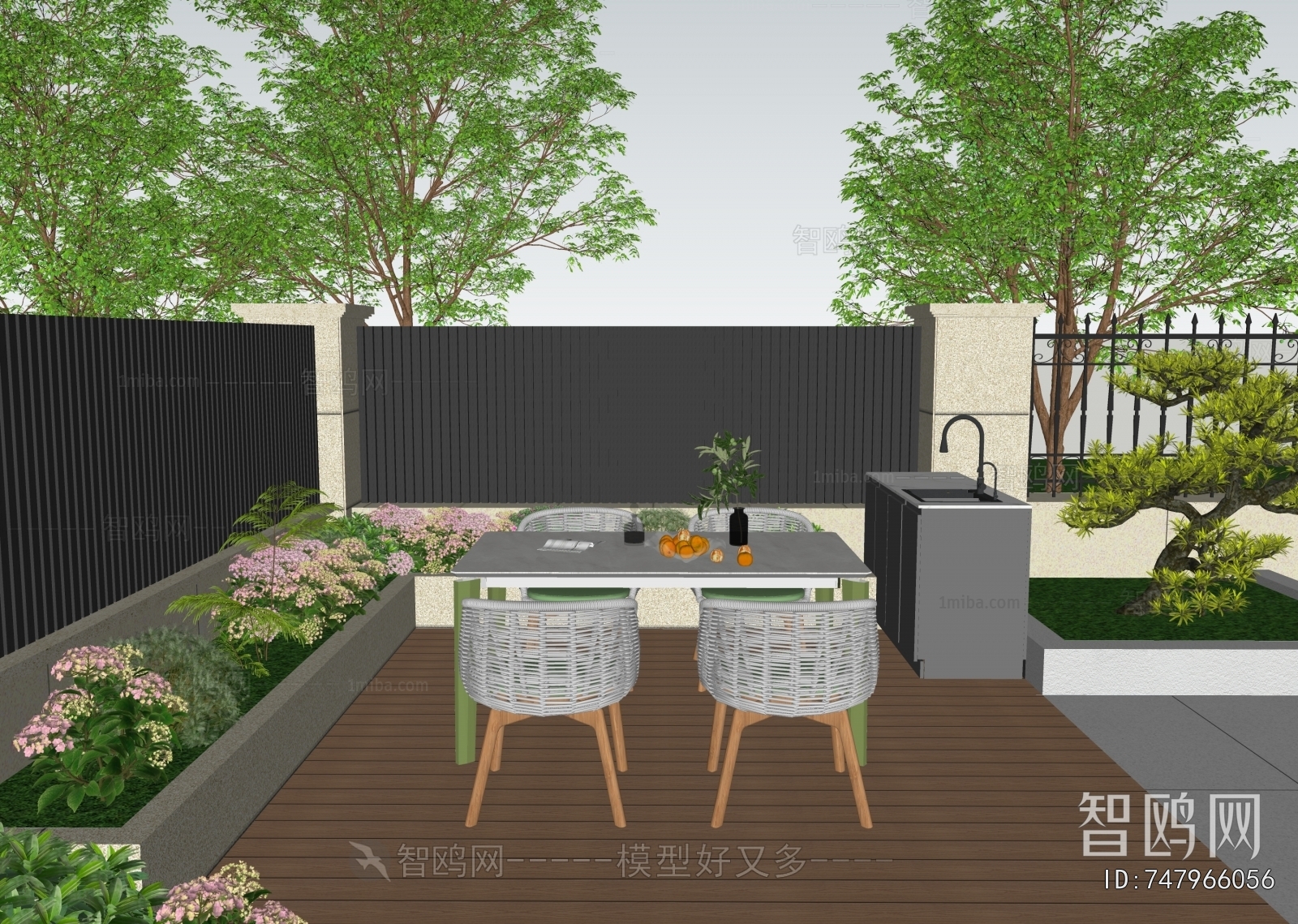 Modern Courtyard/landscape