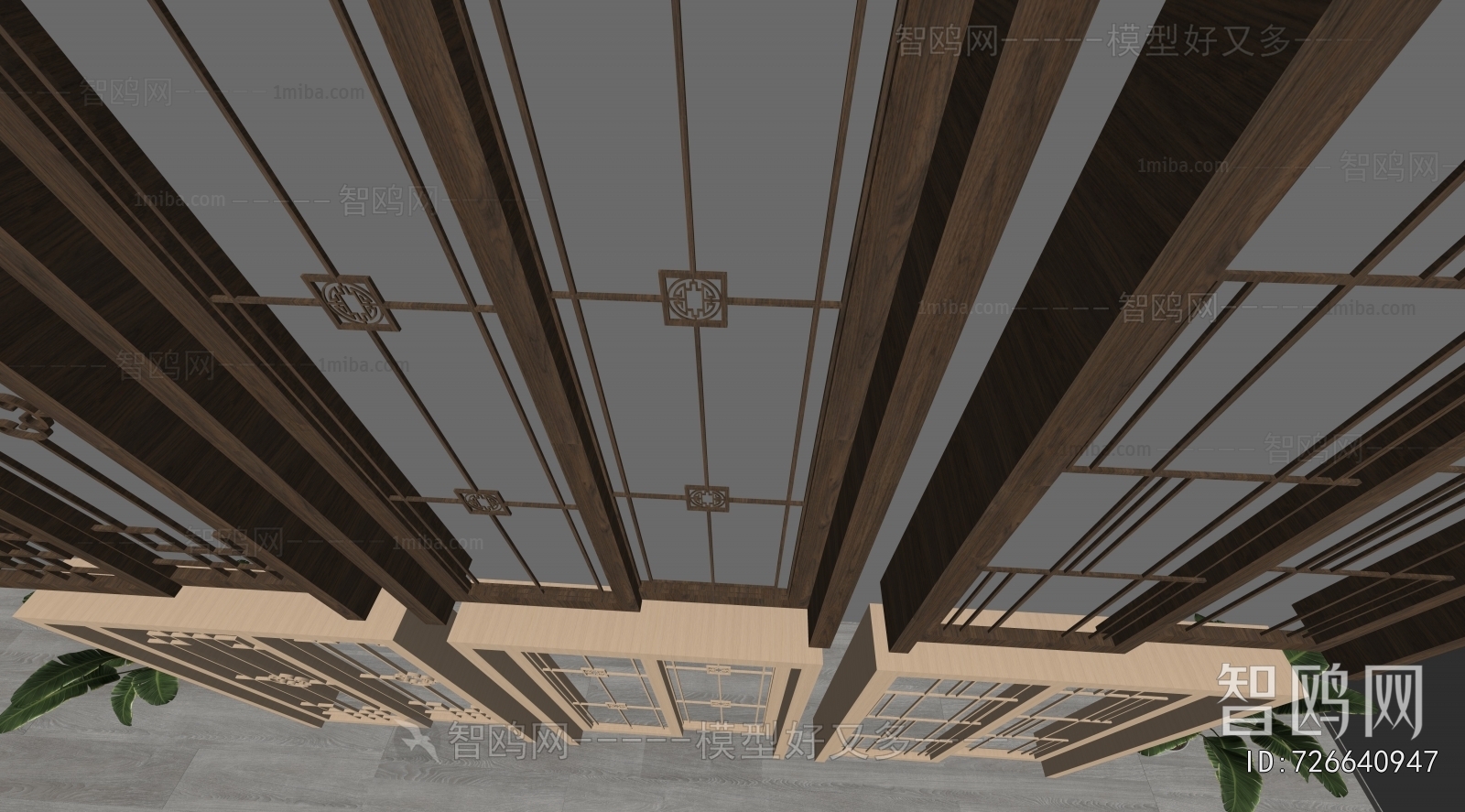 New Chinese Style Sliding Door