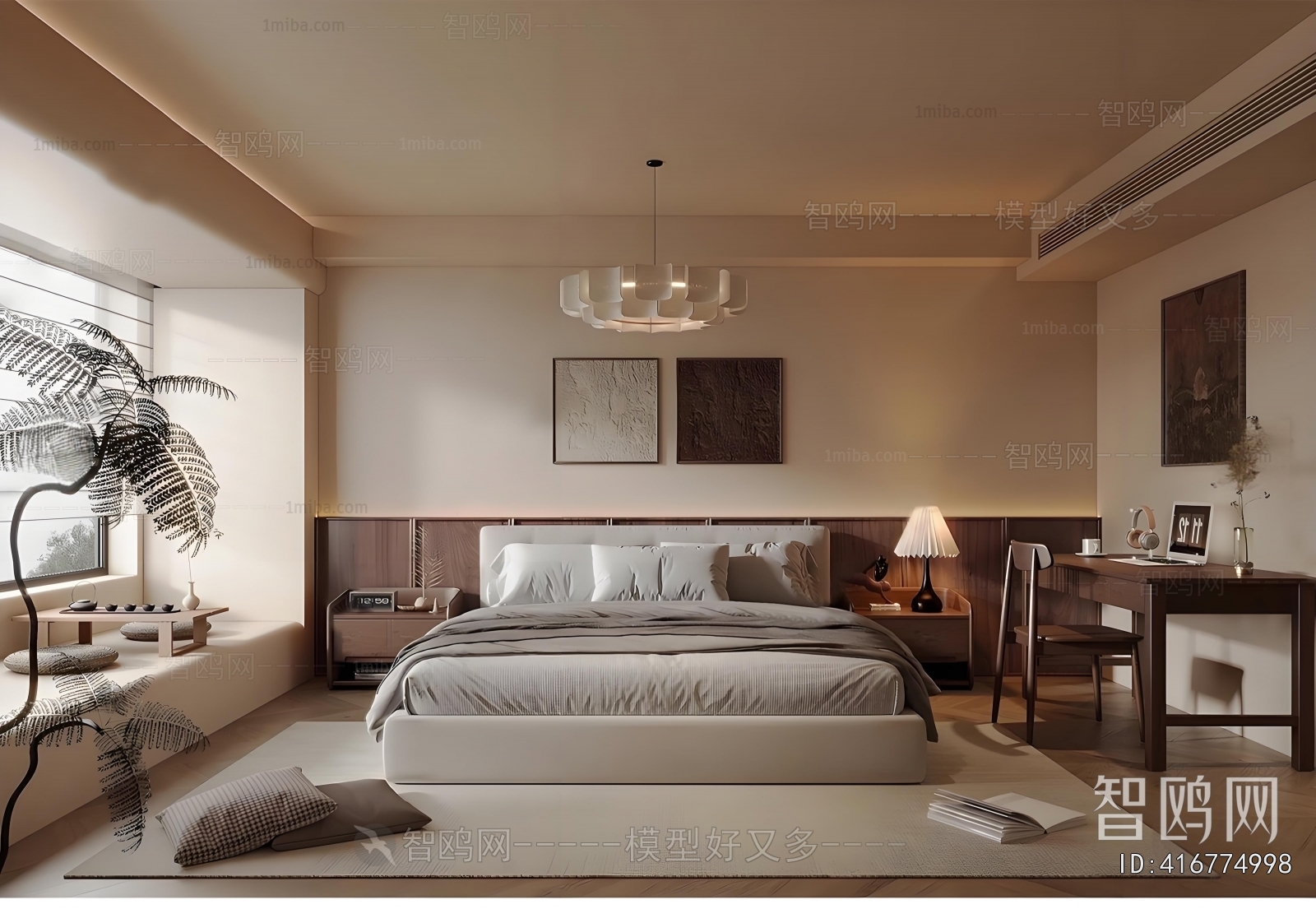 Wabi-sabi Style Bedroom