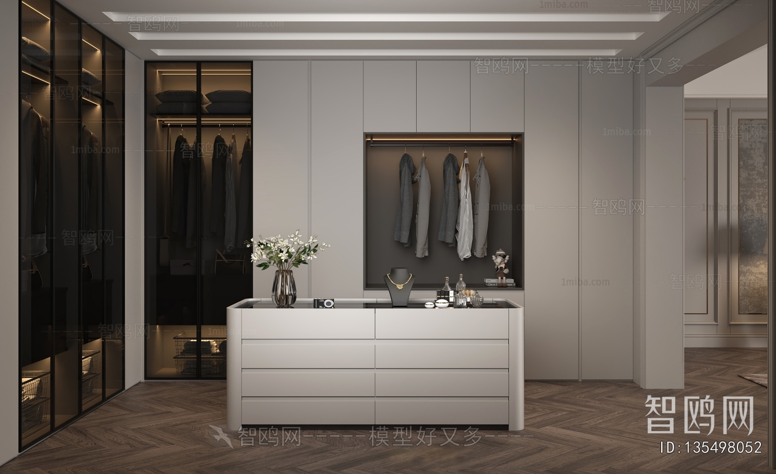 Modern Clothes Storage Area