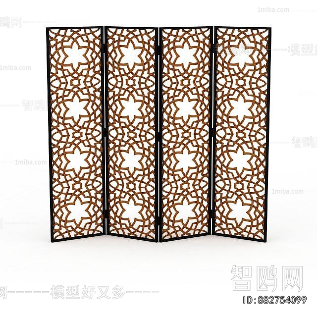 New Chinese Style Wooden Screen Partition