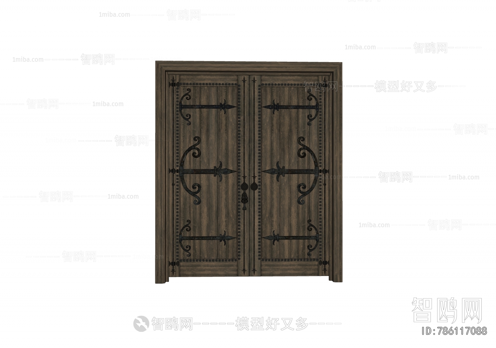 Retro Style Double Door
