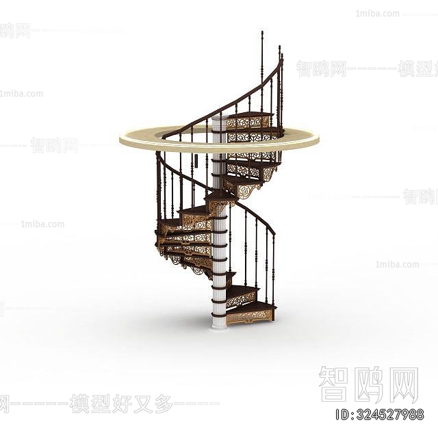 European Style Rotating Staircase