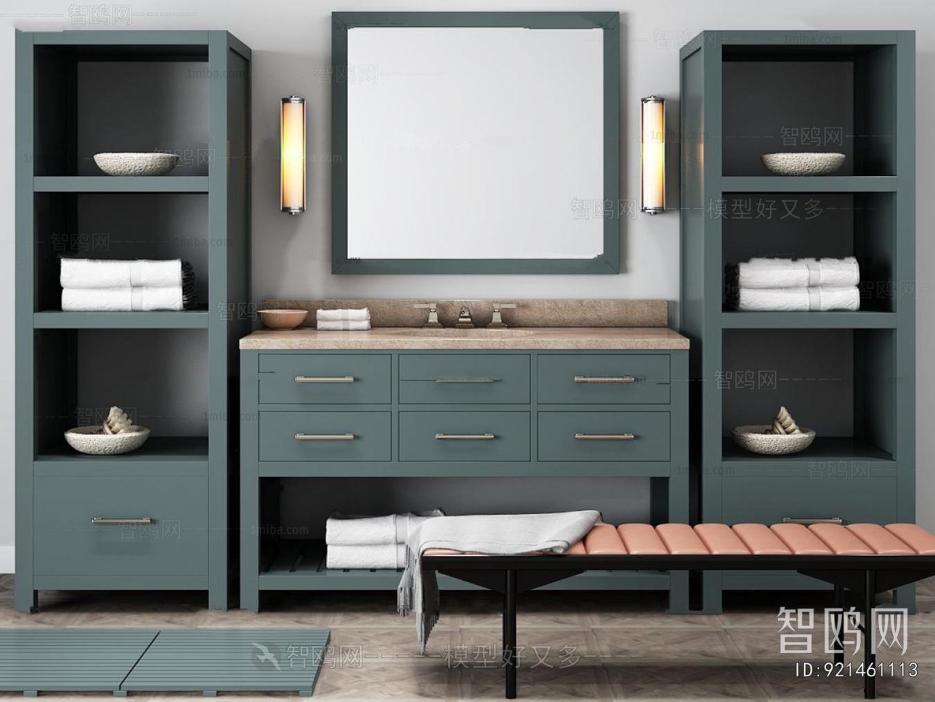 European Style Bathroom Cabinet