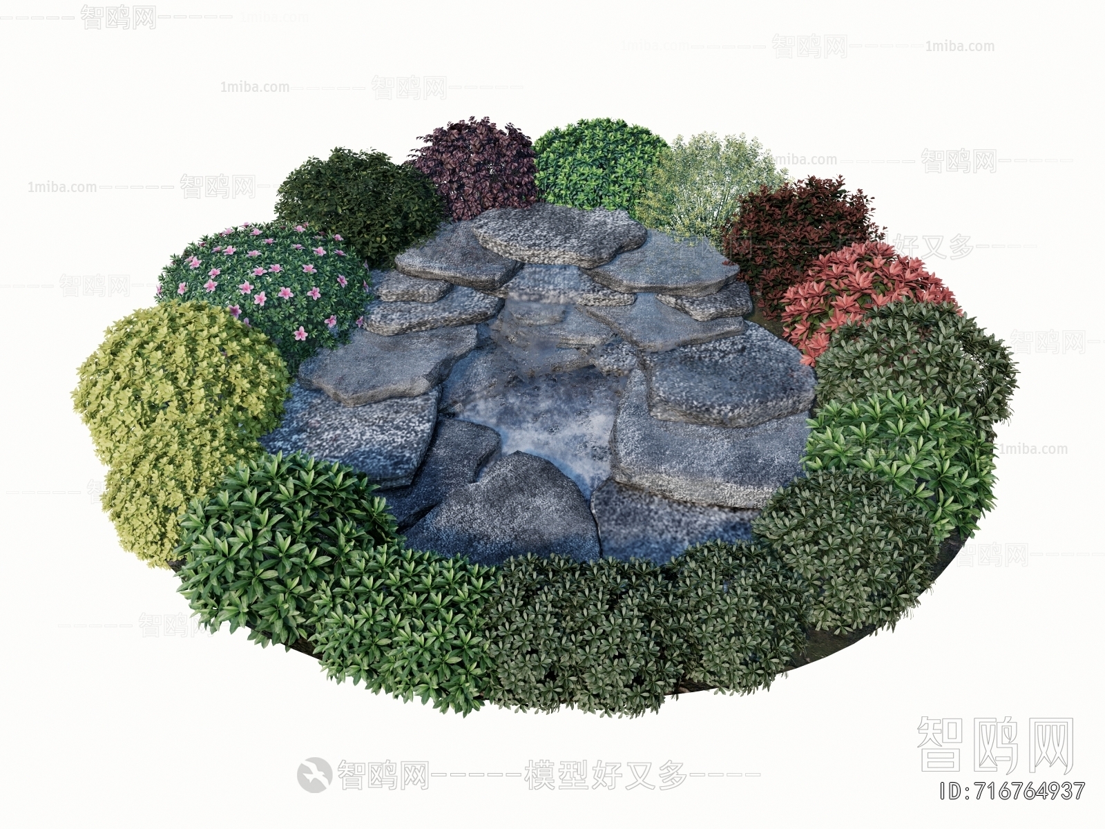 Modern Rockery Waterscape