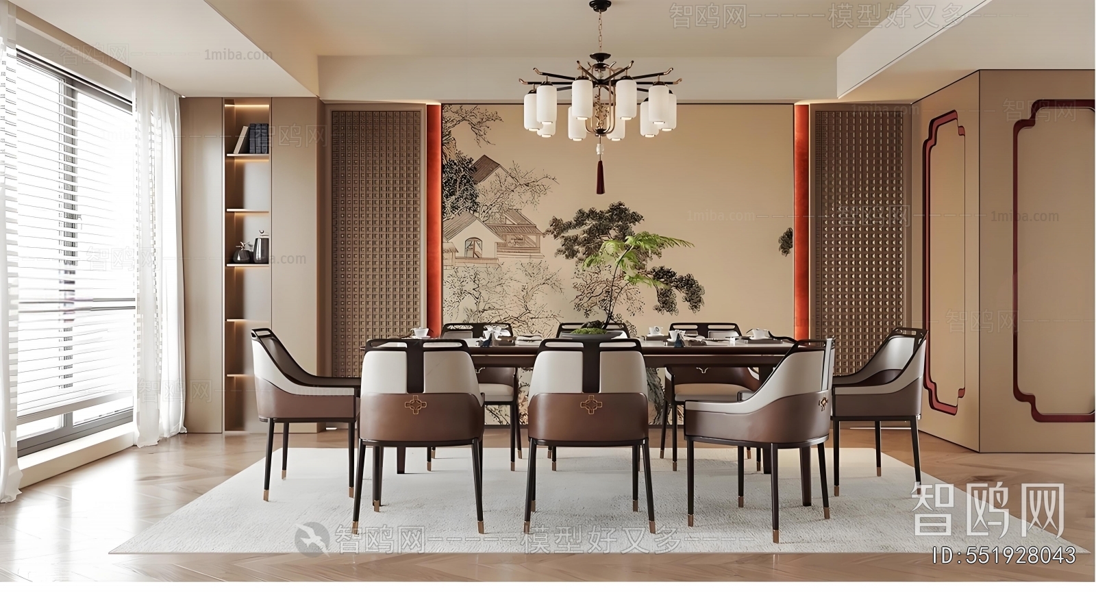New Chinese Style Dining Room