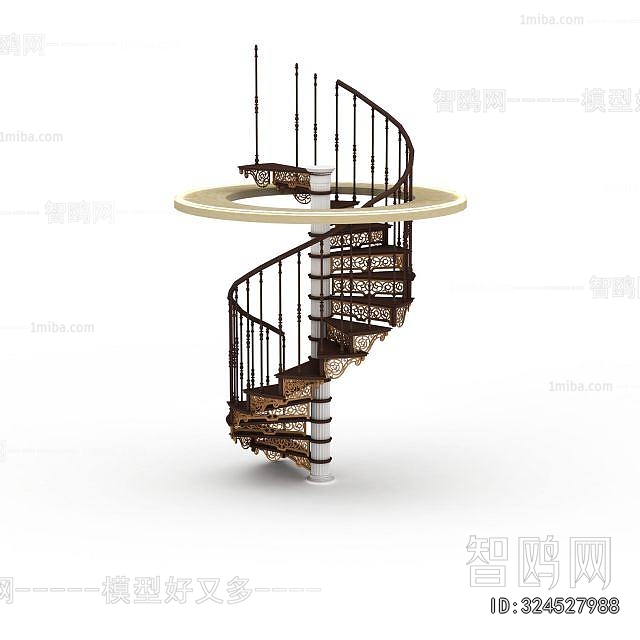European Style Rotating Staircase